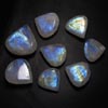 124 cts Mix Huge Size - 16x18 - 24x26 mm - Gorgeous Rainbow MOONSTONE - Faceted Heart shape Cabochon sparkle Nice Flashy fire - 8 pcs